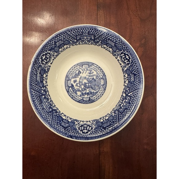 Other - Vintage‎ Blue Willow Cereal Bowl: Classic Chinoiserie Dinnerware